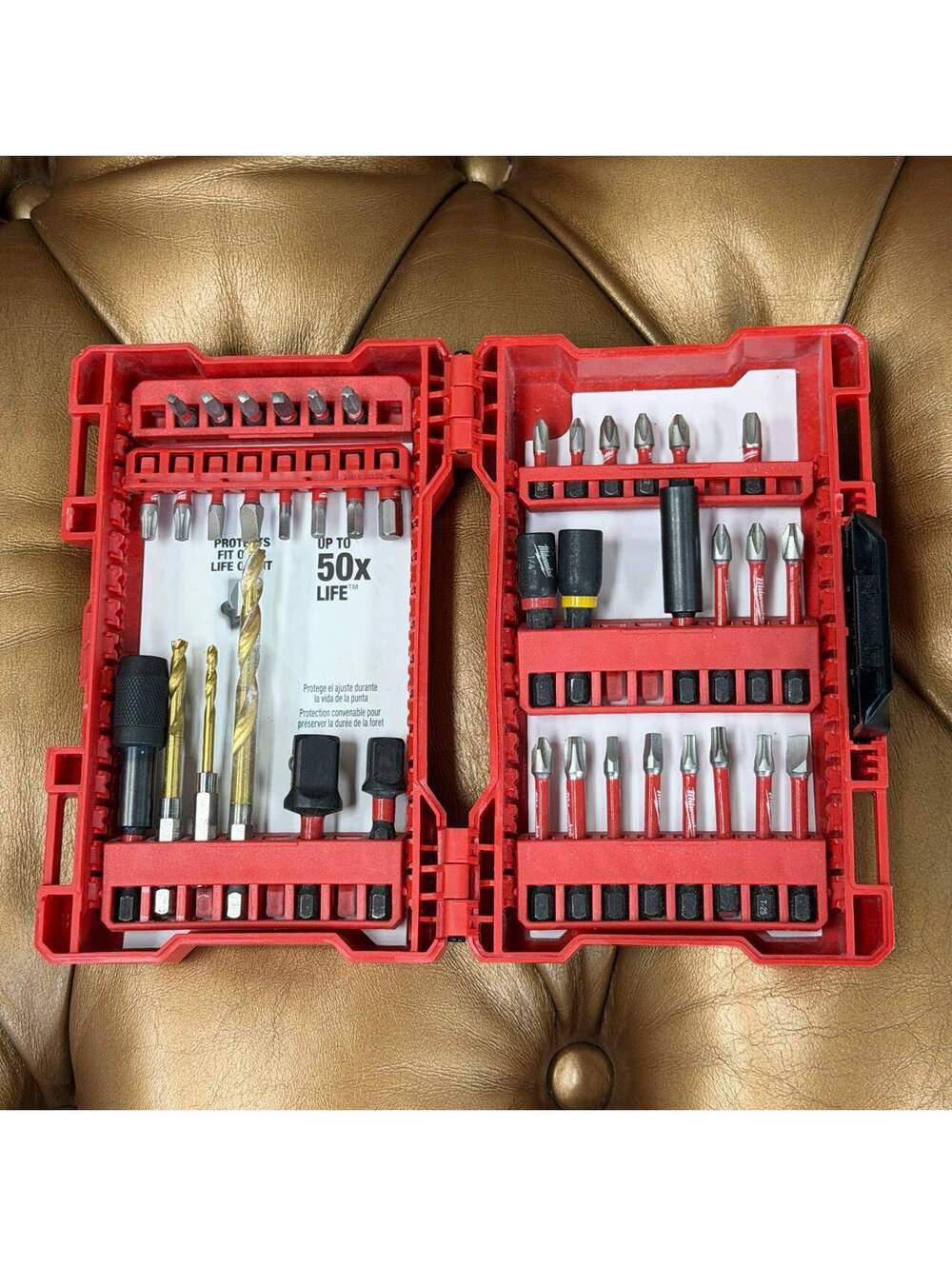 Milwaukee 50 Piece Screw Driver Drill Bit Set Impact Duty SHOCKWAVE Alloy